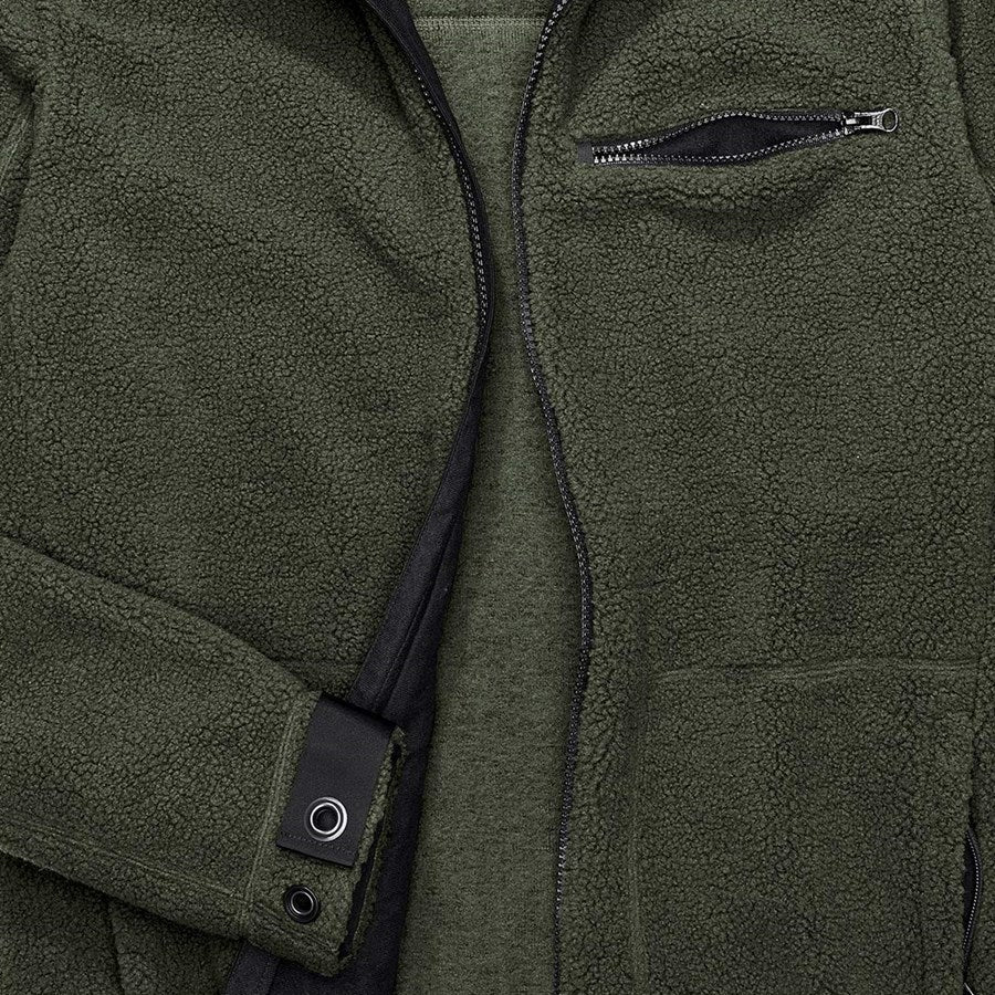 Detailed image Faux fur jacket e.s.roughtough  thyme
