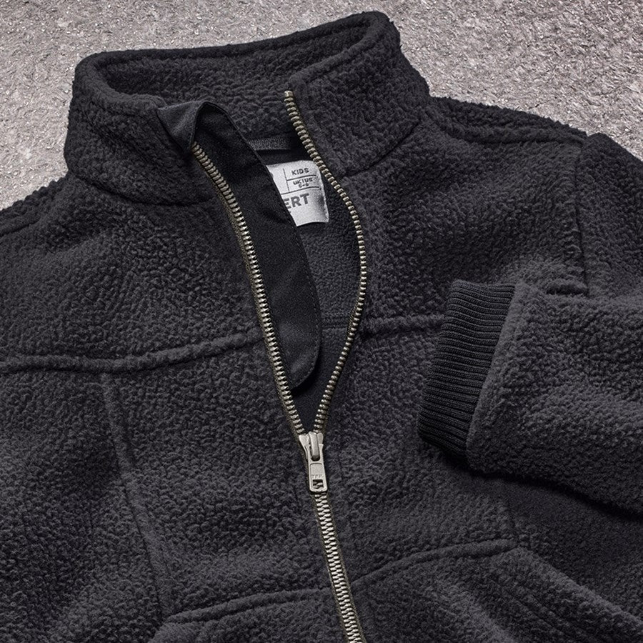 Detailed image Faux fur jacket e.s.vintage, children's black