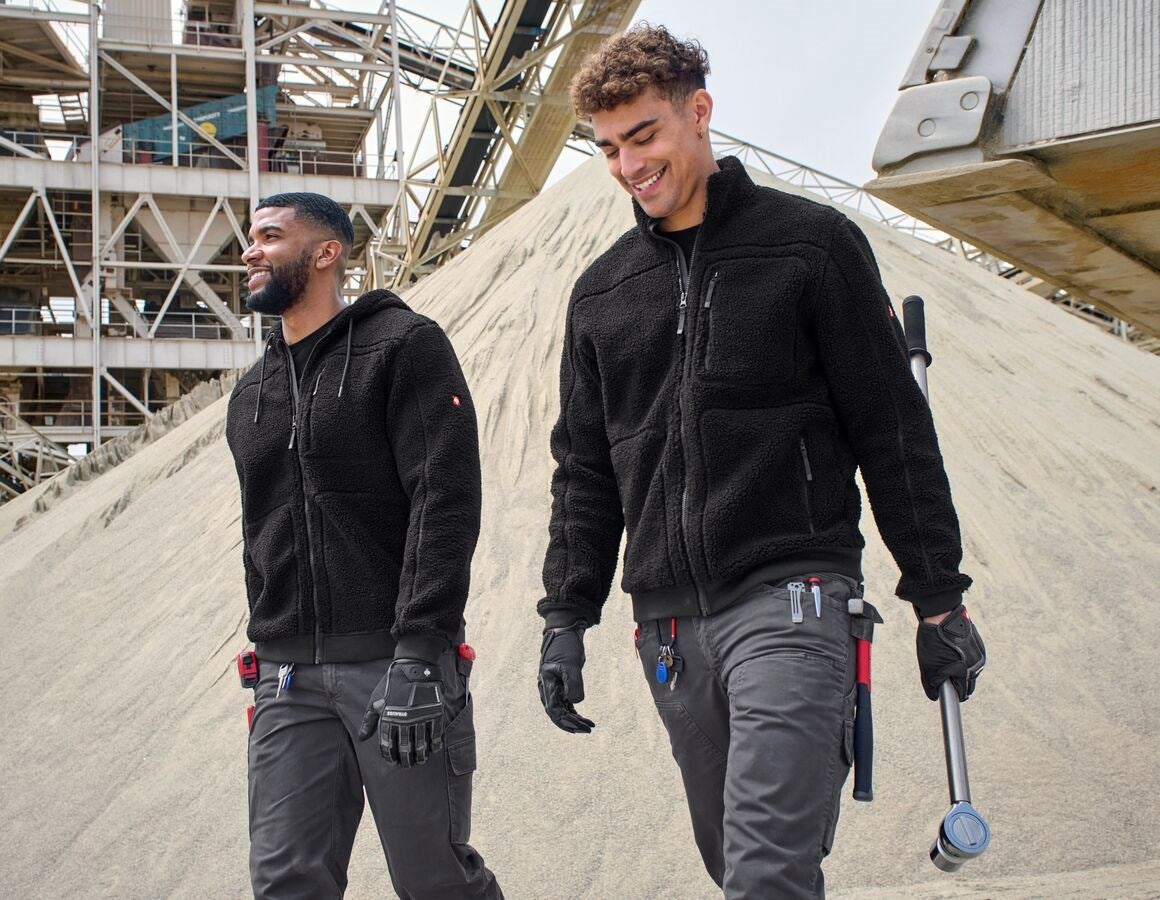 Additional image 3 Faux fur hooded jacket e.s.e:pic black