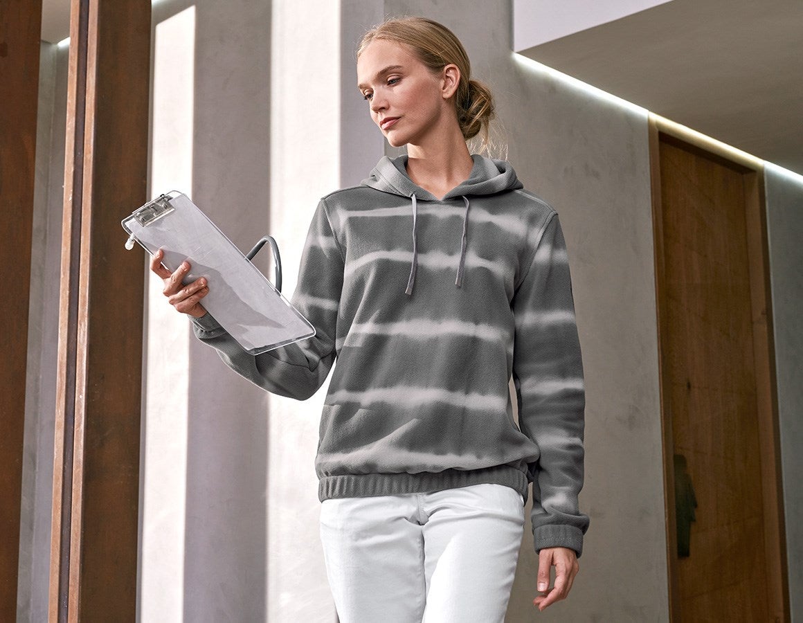 Additional image 2 Fleece hoody tie-dye e.s.motion ten, ladies' granite/opalgrey