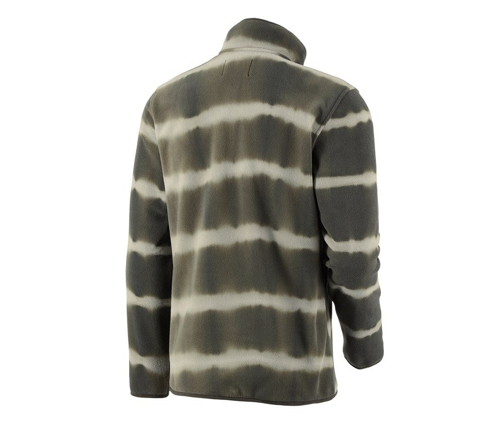Secondary image Fleece troyer tie-dye e.s.motion ten disguisegreen/moorgreen