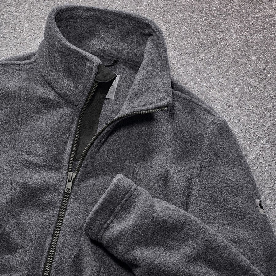 Detailed image Fleece jacket e.s.vintage, ladies' black melange