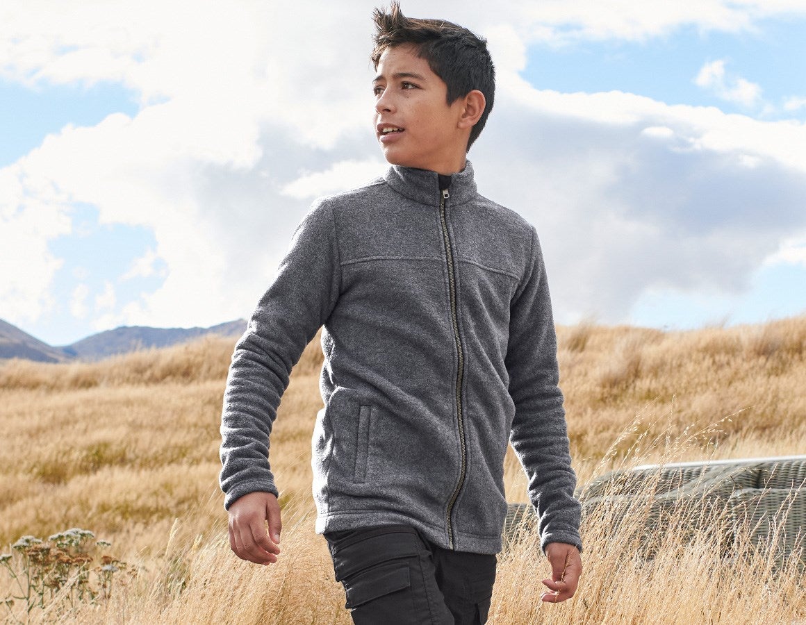 Main action image Fleece jacket e.s.vintage, children's black melange