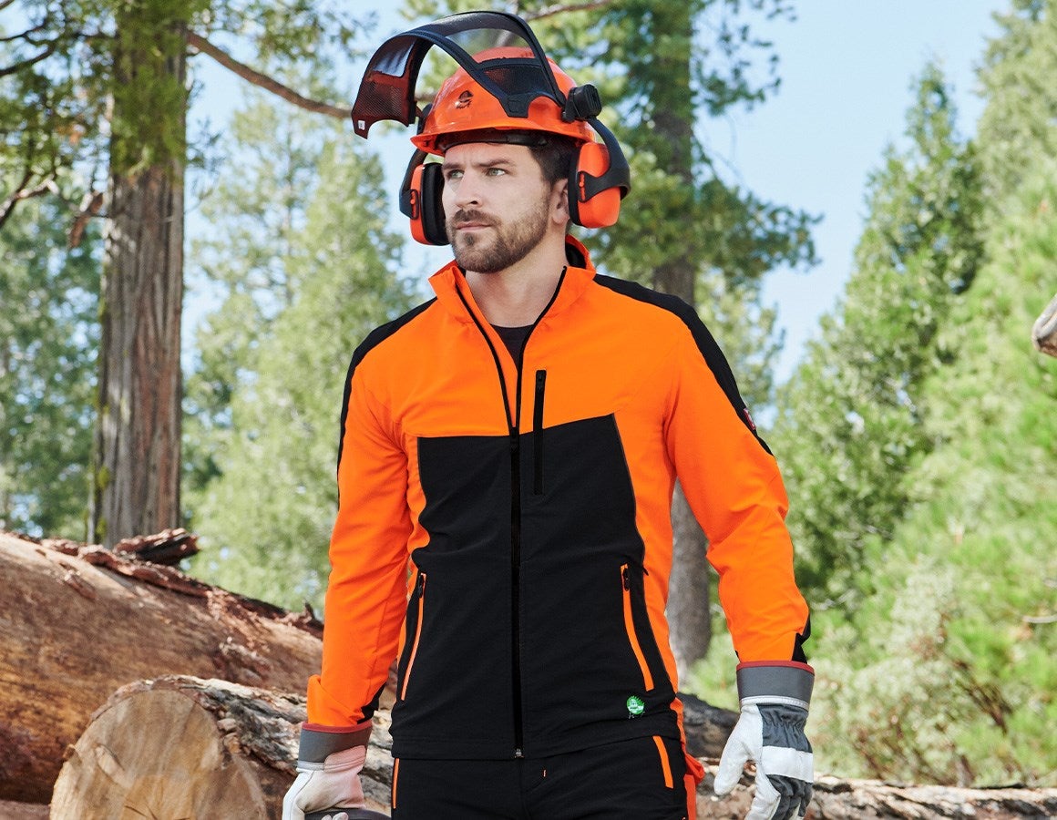 Main action image Forestry jacket e.s.vision summer high-vis orange/black