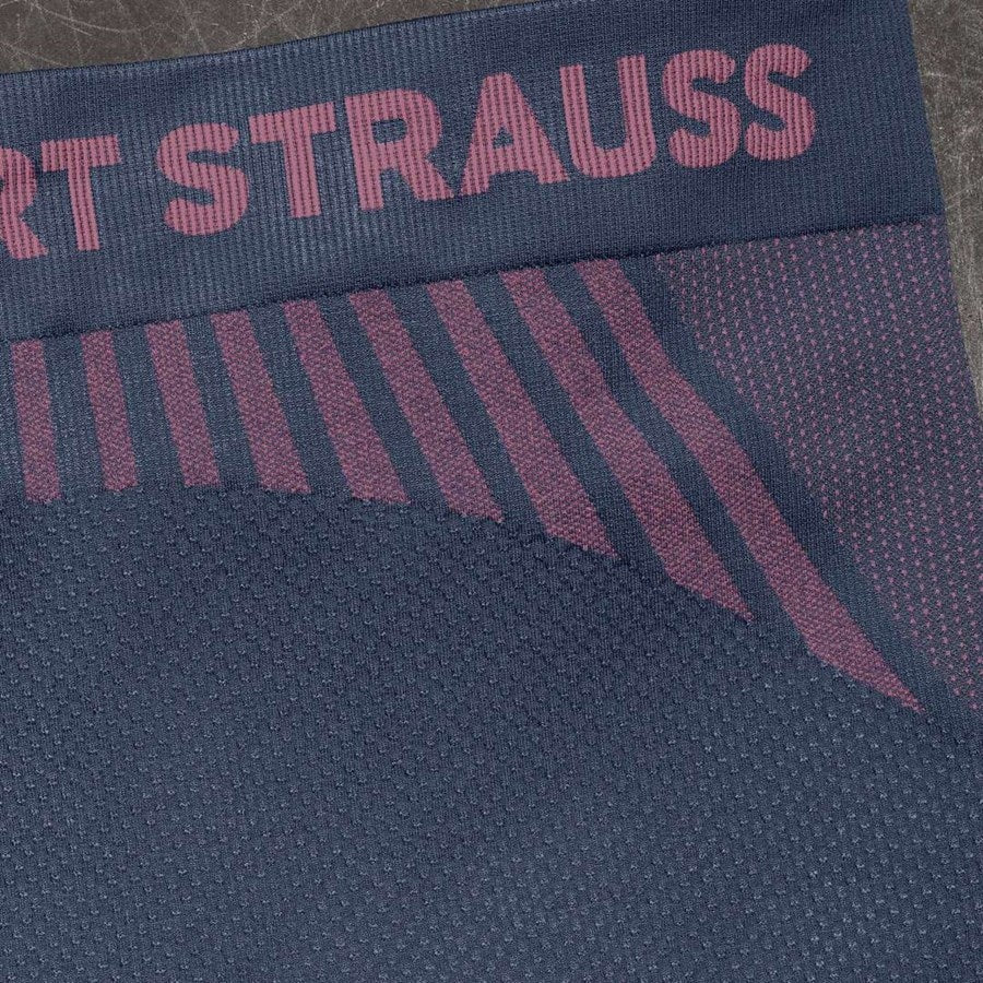 Detailed image Funct. long-pants e.s.trail seamless-warm, ladies' deepblue/tarapink