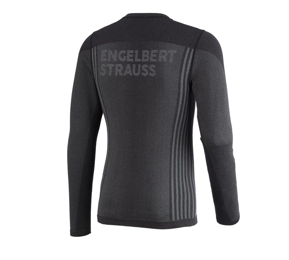 Secondary image Functional-longsleeve e.s.trail seamless - warm black/basaltgrey