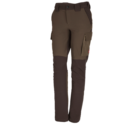 Primary image Functional cargo trousers e.s.dynashield, ladies' hazelnut/chestnut