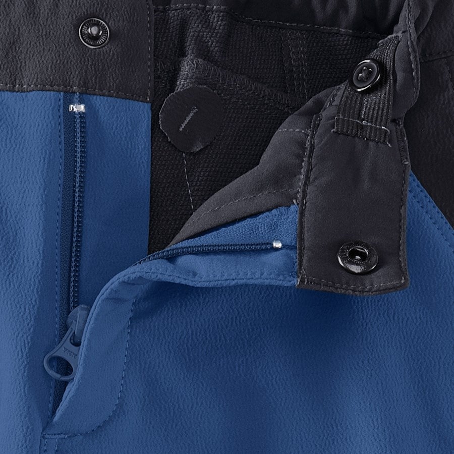 Detailed image Funct. cargo trousers e.s.dynashield, children's cobalt/pacific
