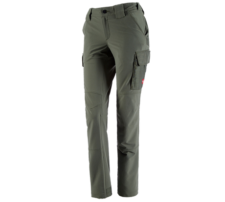 Primary image Funct. cargo trousers e.s.dynashield solid, ladies thyme