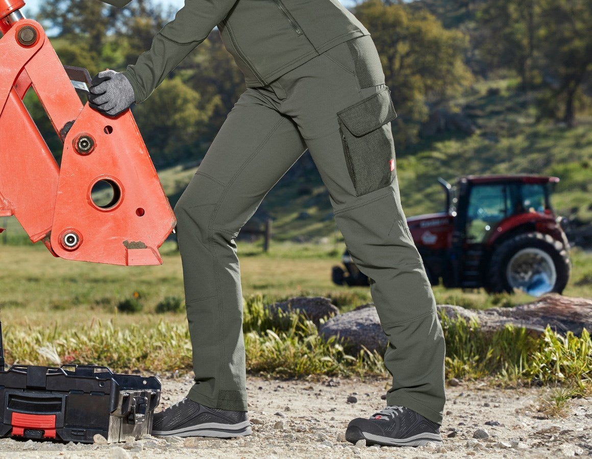 Additional image 1 Funct. cargo trousers e.s.dynashield solid, ladies thyme