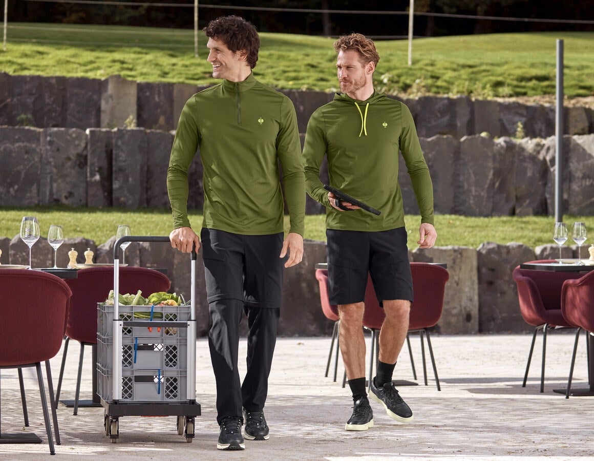 Additional image 3 Functional hoody-longsleeve UV e.s.trail junipergreen/limegreen
