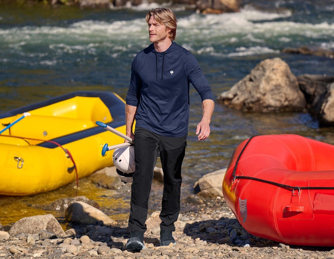 Additional image 1 Functional hoody-longsleeve UV e.s.trail deepblue/white