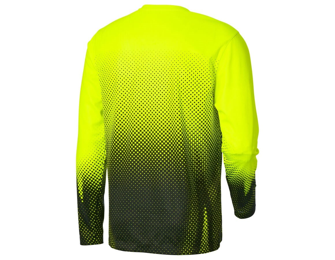 Secondary image Functional longsleeve e.s.t:aktik high-vis yellow/black