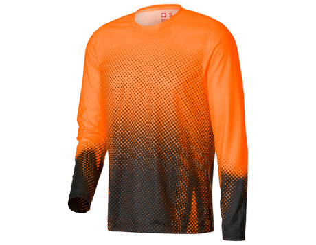 Primary image Functional longsleeve e.s.t:aktik high-vis orange/black