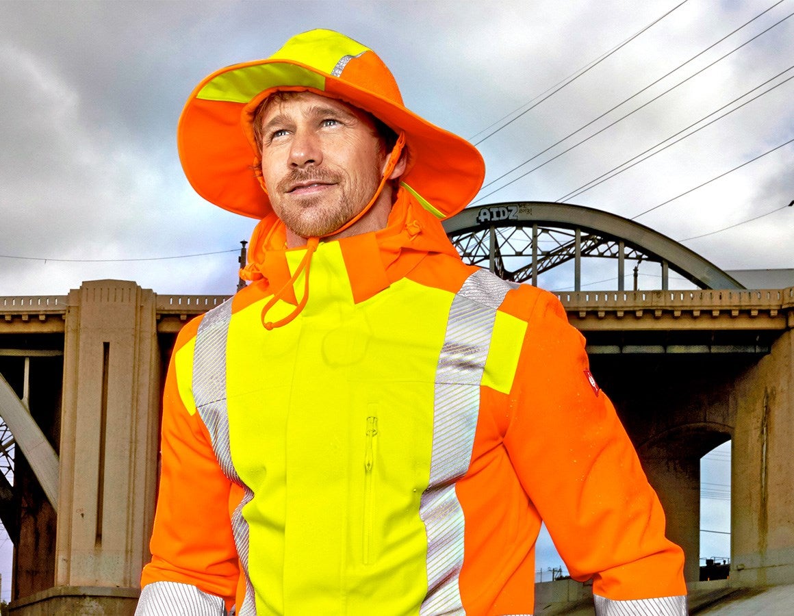 Main action image Functional rain hat e.s.motion 2020 high-vis yellow/high-vis orange