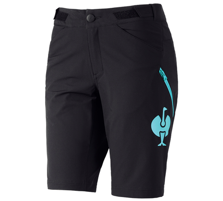 Primary image Functional shorts e.s.trail, ladies' black/lapisturquoise