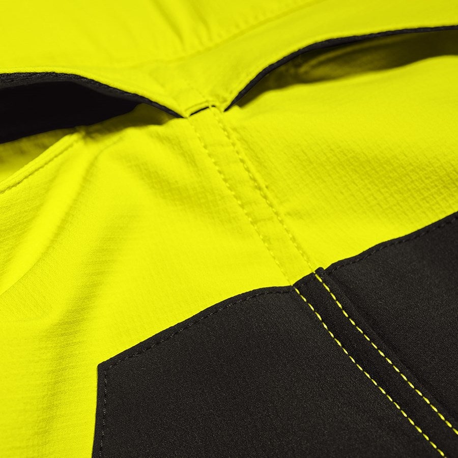Detailed image Functional short e.s.trail, children's acid yellow/black