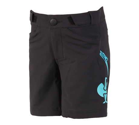 Primary image Functional short e.s.trail, children's black/lapisturquoise