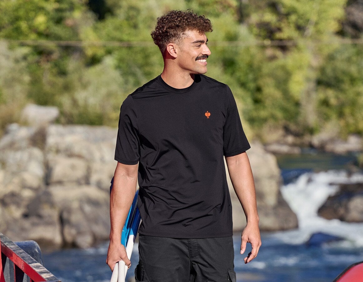 Main action image Functional t-shirt UV e.s.trail black/high-vis orange