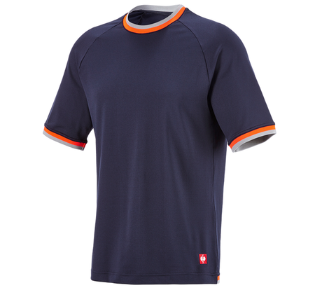 Primary image Functional t-shirt e.s.ambition navy/high-vis orange