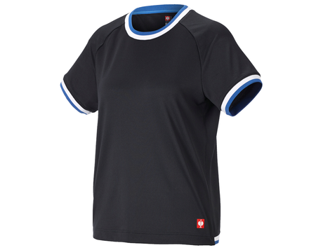 Primary image Functional t-shirt e.s.ambition, ladies' graphite/gentianblue