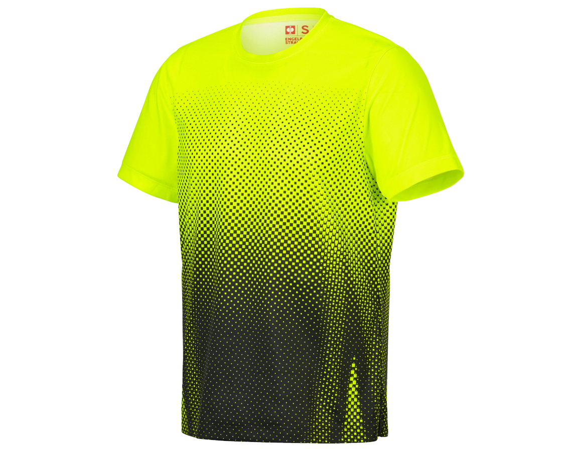 Primary image Functional t-shirt e.s.t:aktik high-vis yellow/black