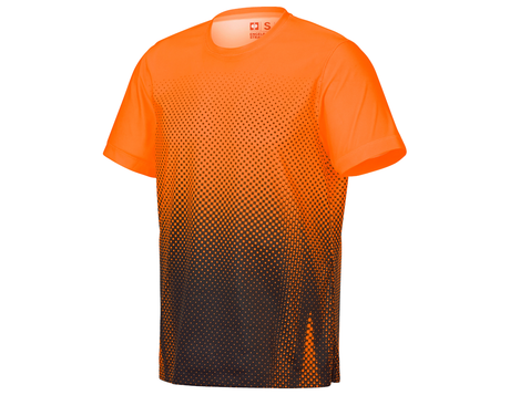 Primary image Functional t-shirt e.s.t:aktik high-vis orange/black