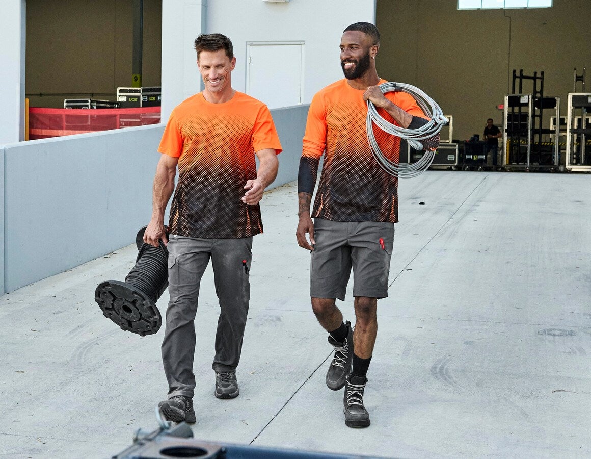 Additional image 2 Functional t-shirt e.s.t:aktik high-vis orange/black