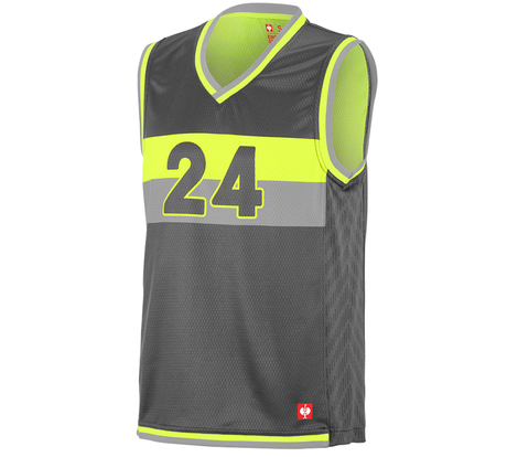 Primary image Functional tank-shirt e.s.ambition anthracite/high-vis yellow