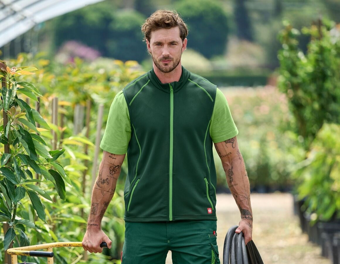 Main action image Function bodywarmer thermo stretch e.s.motion 2020 green/seagreen