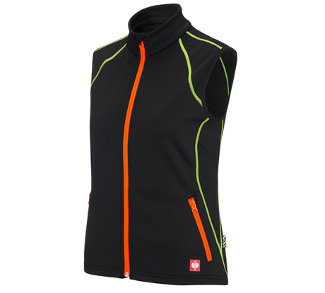 Primary image Funct. bodyw. thermo stretch e.s.motion 2020,lad. black/high-vis yellow/high-vis orange
