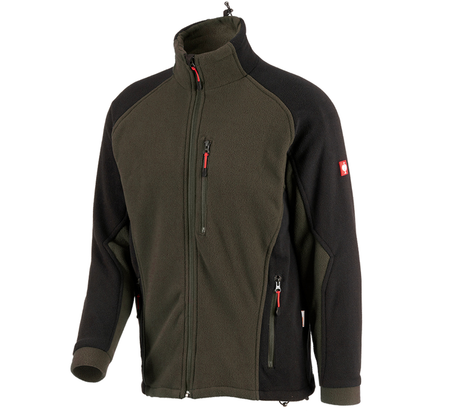 Primary image Functional fleece jacket dryplexx® wind olive/black
