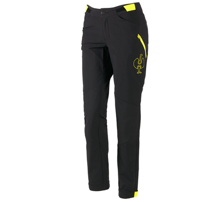 Primary image Functional trousers e.s.trail, ladies' black/acid yellow