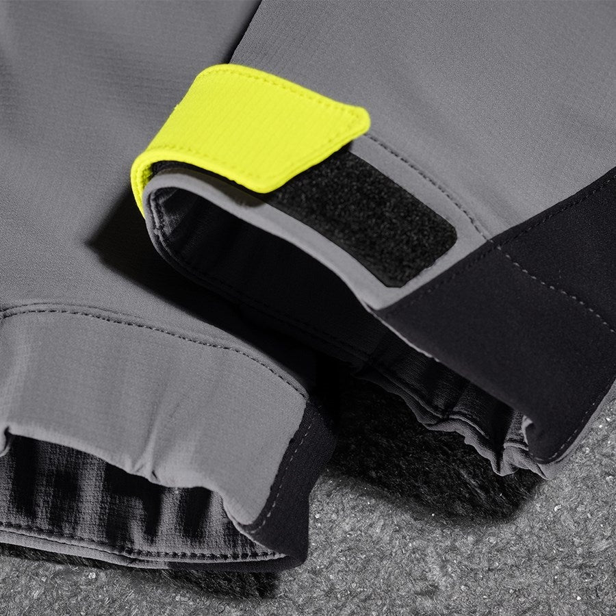 Detailed image Functional trousers e.s.trail, children's basaltgrey/acid yellow