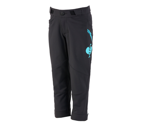Primary image Functional trousers e.s.trail, children's black/lapisturquoise