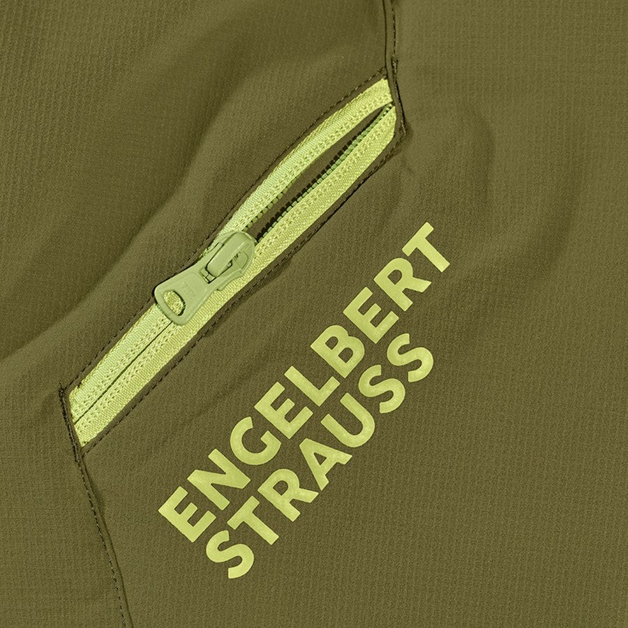 Detailed image Functional trousers e.s.trail, children's junipergreen/limegreen