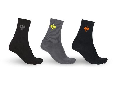 Primary image Functional socks e.s.trail light/high, pack of 3 basaltgrey+black/basaltgrey+black