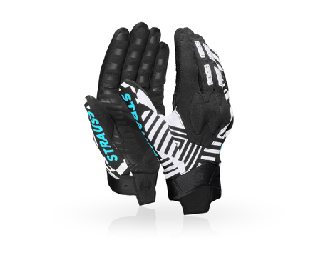 Primary image Gloves e.s.trail, light graphic black/white/lapisturquoise
