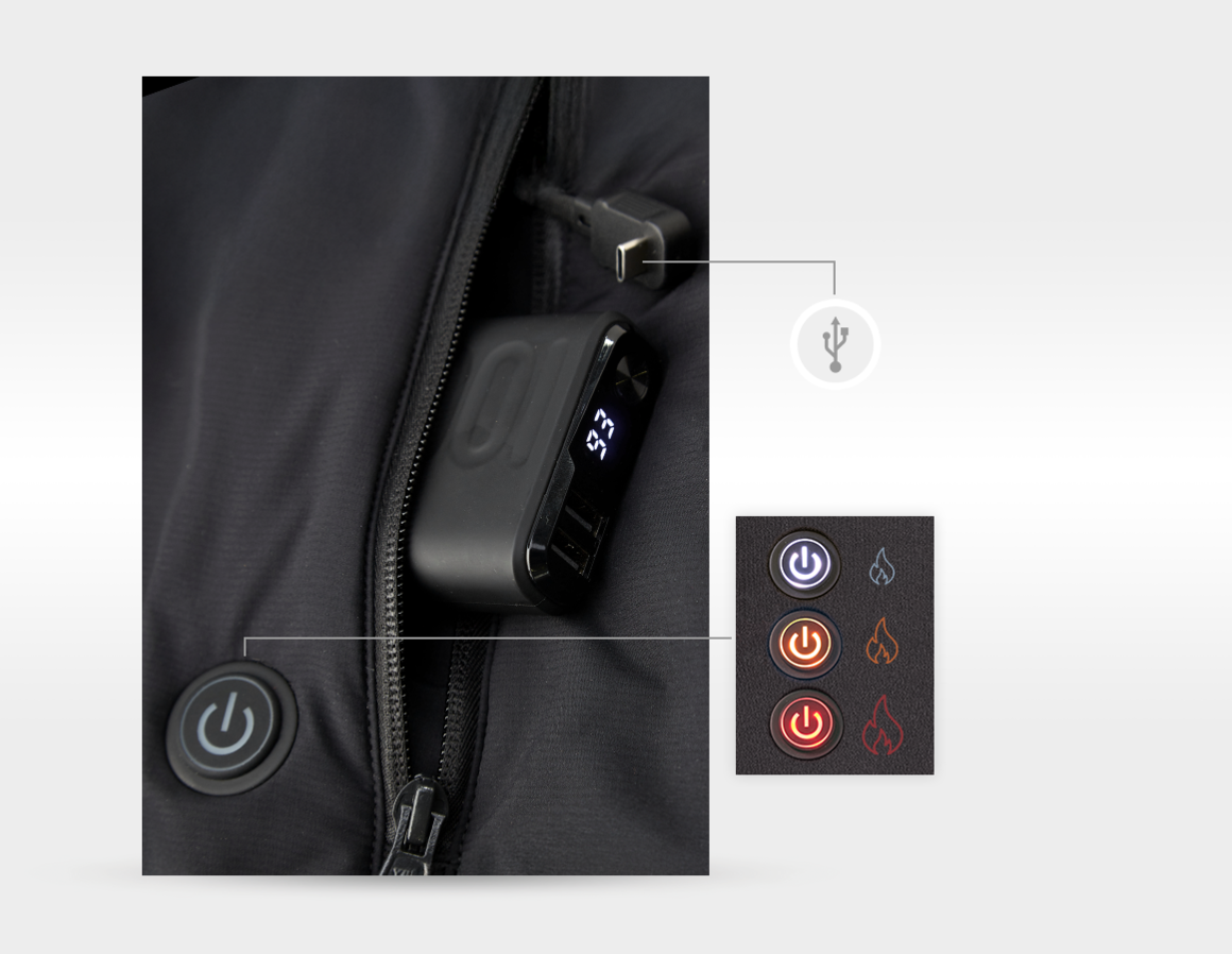 Additional image 3 Heated bodywarmer e.s.trail, ladies' black