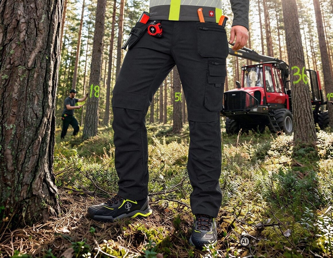 Main action image Holster trousers e.s.line.nordic canvas black - AI generated / modified