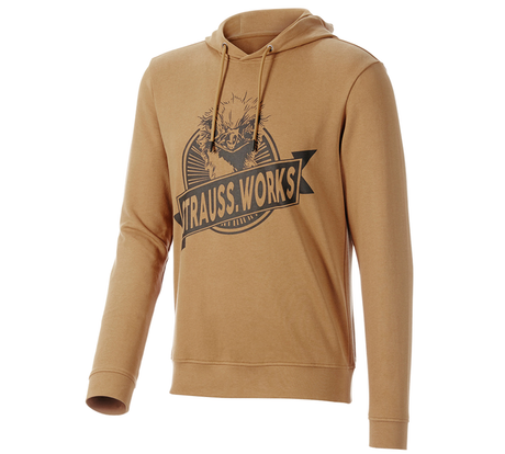 Primary image Hoody sweatshirt e.s.iconic works almondbrown