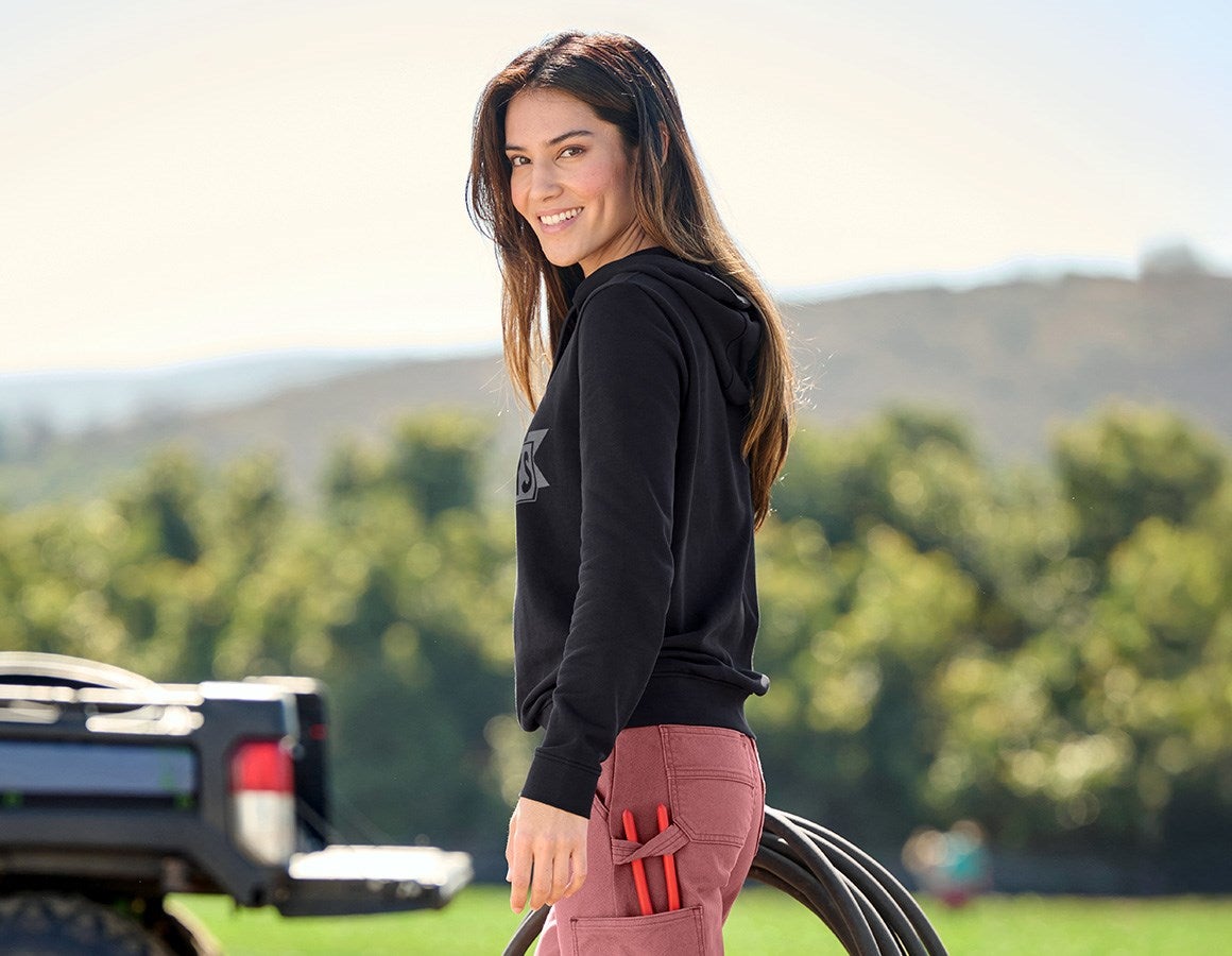 Additional image 1 Hoody sweatshirt e.s.iconic works, ladies' black