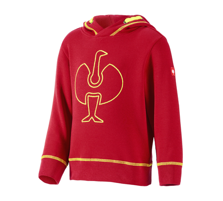 Primary image Hoody sweatshirt e.s.motion 2020, children´s fiery red/high-vis yellow