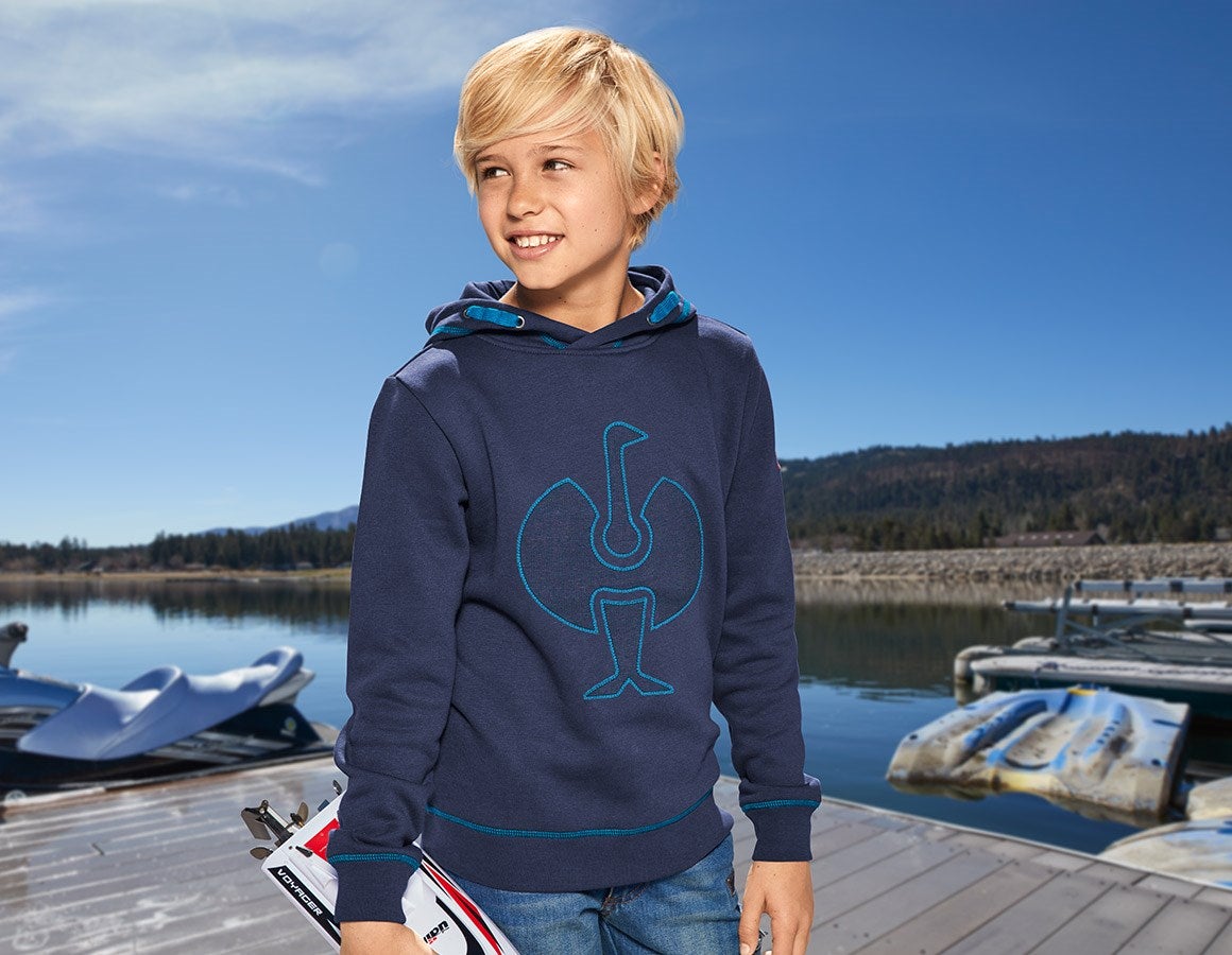 Main action image Hoody sweatshirt e.s.motion 2020, children´s navy/atoll