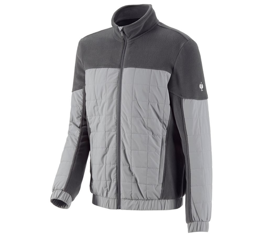 Primary image Hybrid fleece jacket e.s.concrete anthracite/pearlgrey