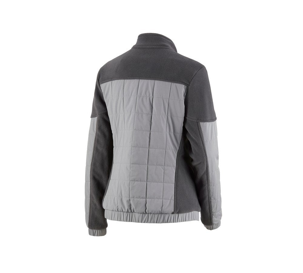 Secondary image Hybrid fleece jacket e.s.concrete, ladies' anthracite/pearlgrey