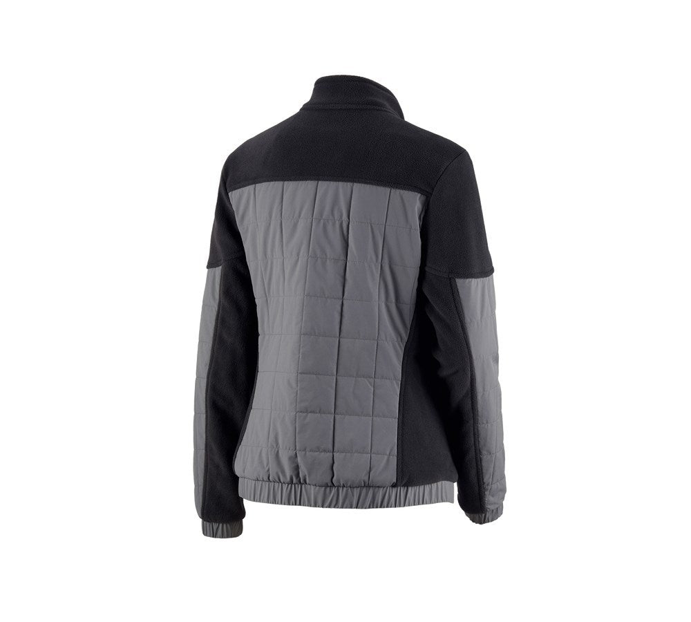 Secondary image Hybrid fleece jacket e.s.concrete, ladies' black/basaltgrey