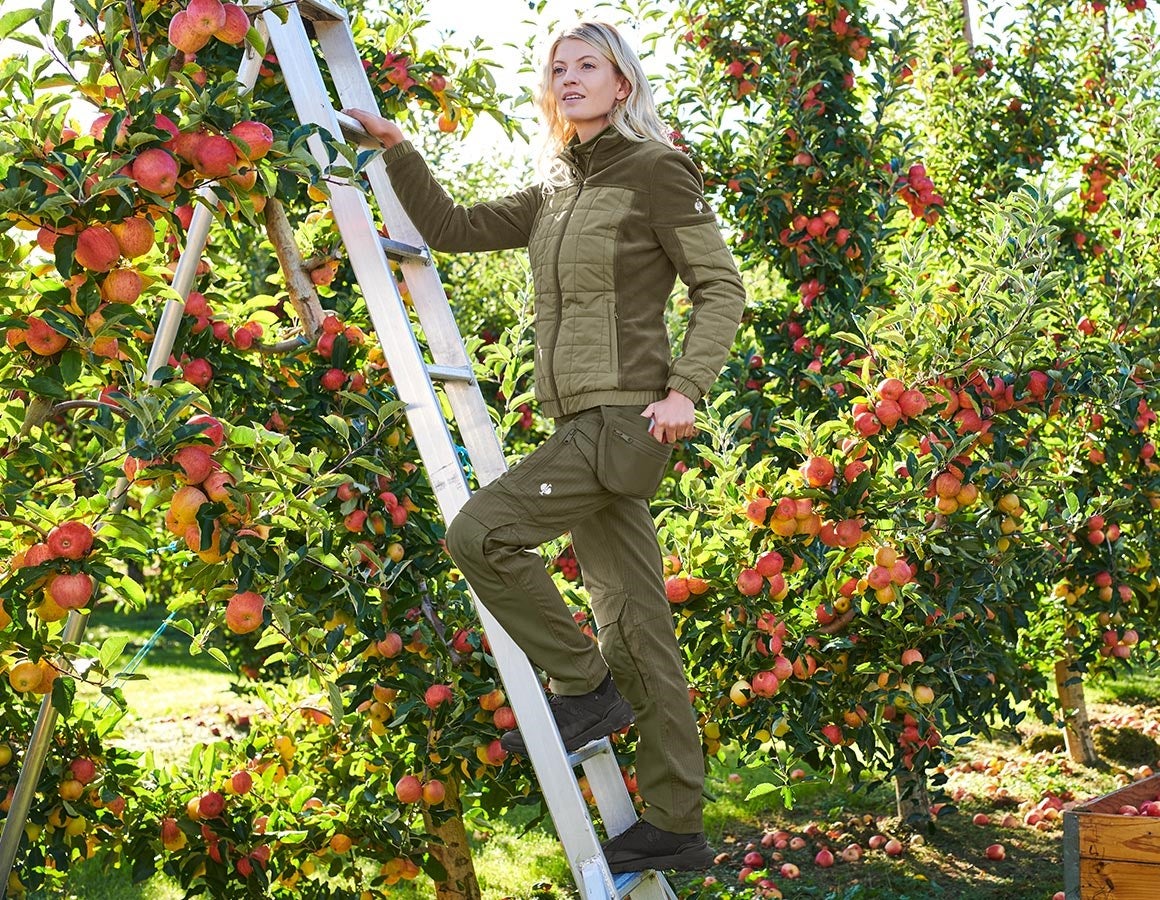 Additional image 1 Hybrid fleece jacket e.s.concrete, ladies' mudgreen/stipagreen
