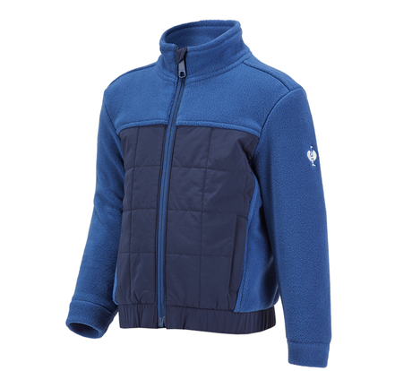 Primary image Hybrid fleece jacket e.s.concrete, children's alkaliblue/deepblue
