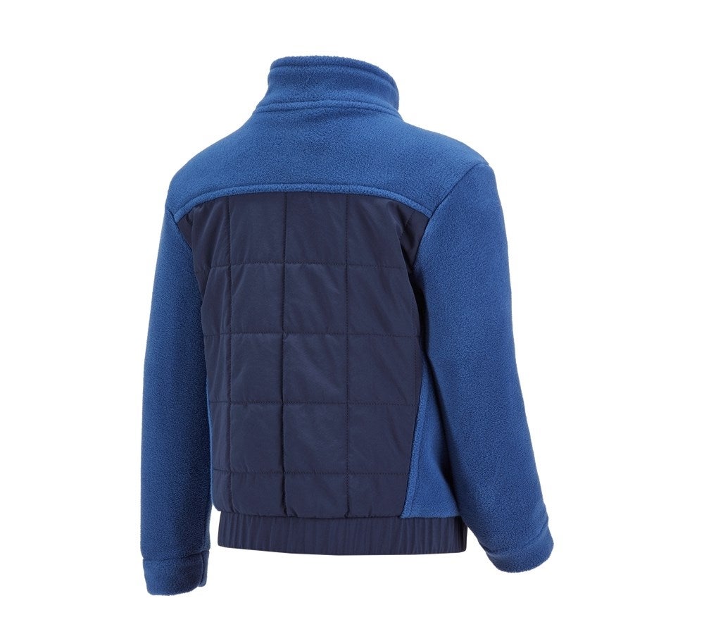 Secondary image Hybrid fleece jacket e.s.concrete, children's alkaliblue/deepblue